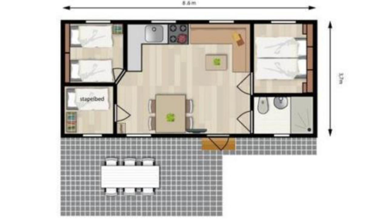 Stacaravan 6 Persoons - Camping Le Soustran Neuvic  Room photo